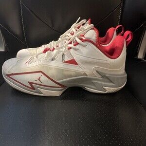 Jordan One Take 3 DC7701-100 Mens US 11.5 Basketball Shoes White Gym Red Sneaker